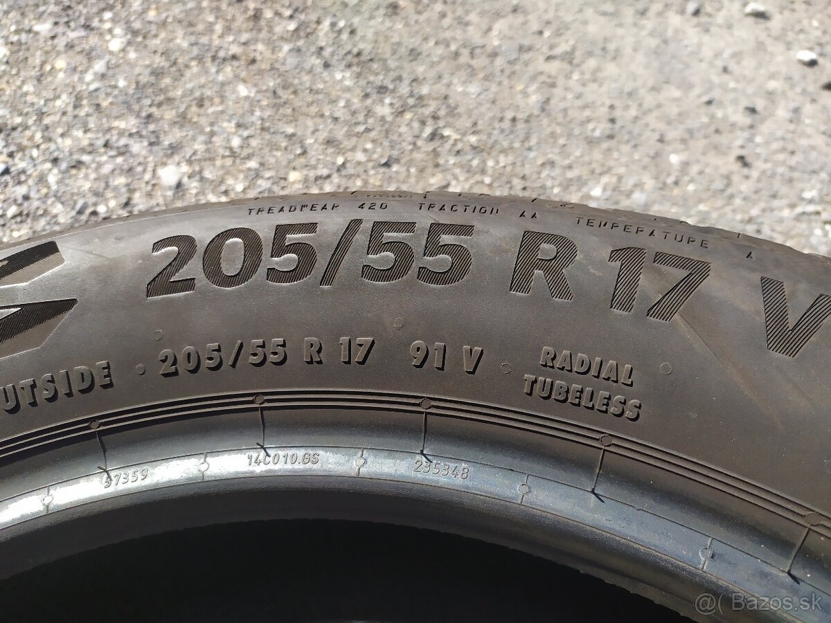 Letné pneumatiky 205/55 R17 Continental - 8
