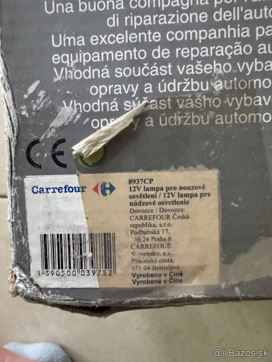 Carrefour 12 V Lampa pre núdzové osvetlenie 8937CP auta - 8