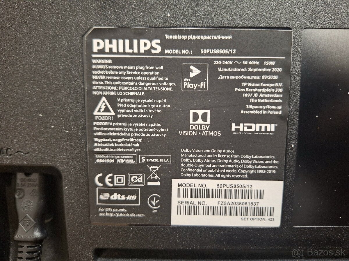 Philips 50PUS8505 - 8
