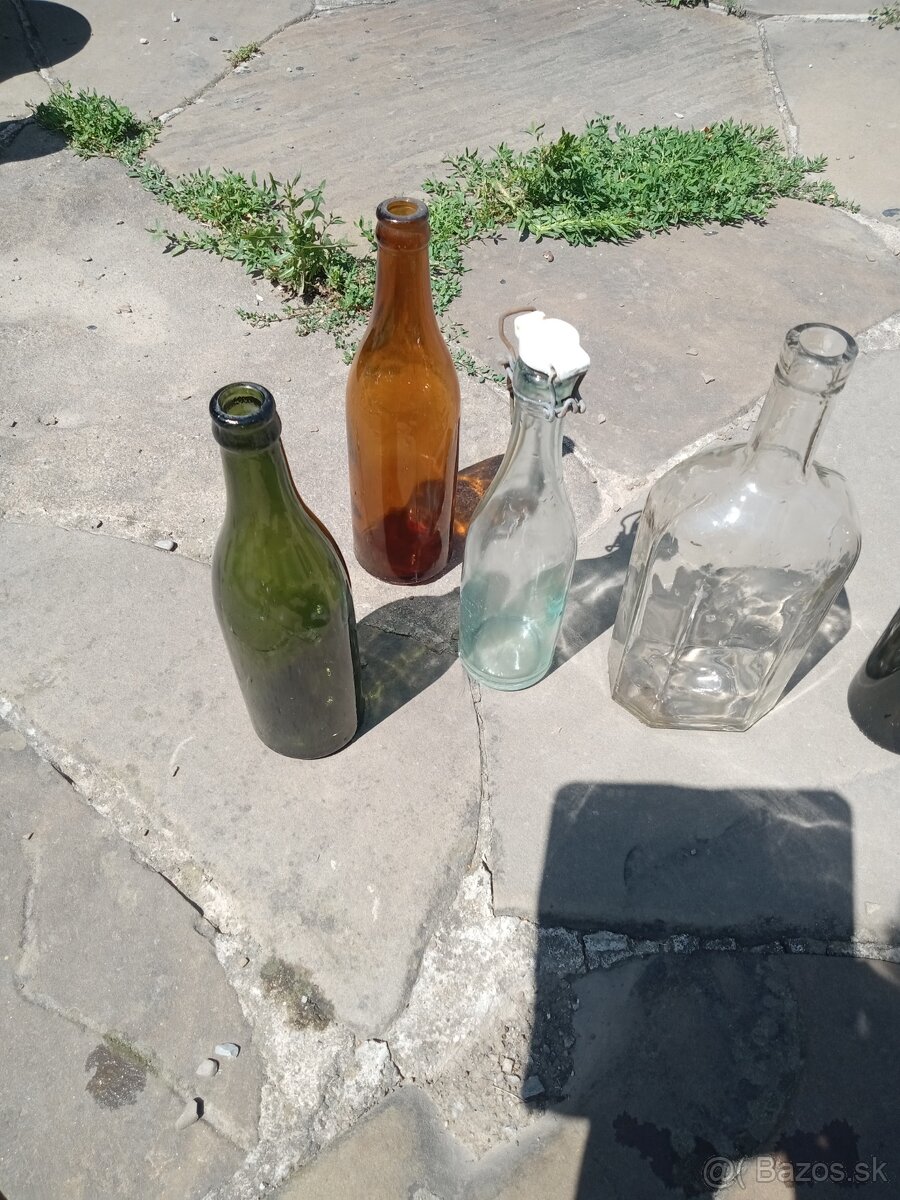 Staré fľaše.kovanie na dvere - 8