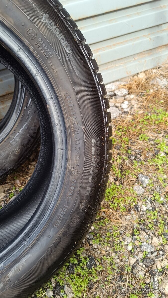 Dve pneumatiky Continental 225/50 R16 zimné - 8