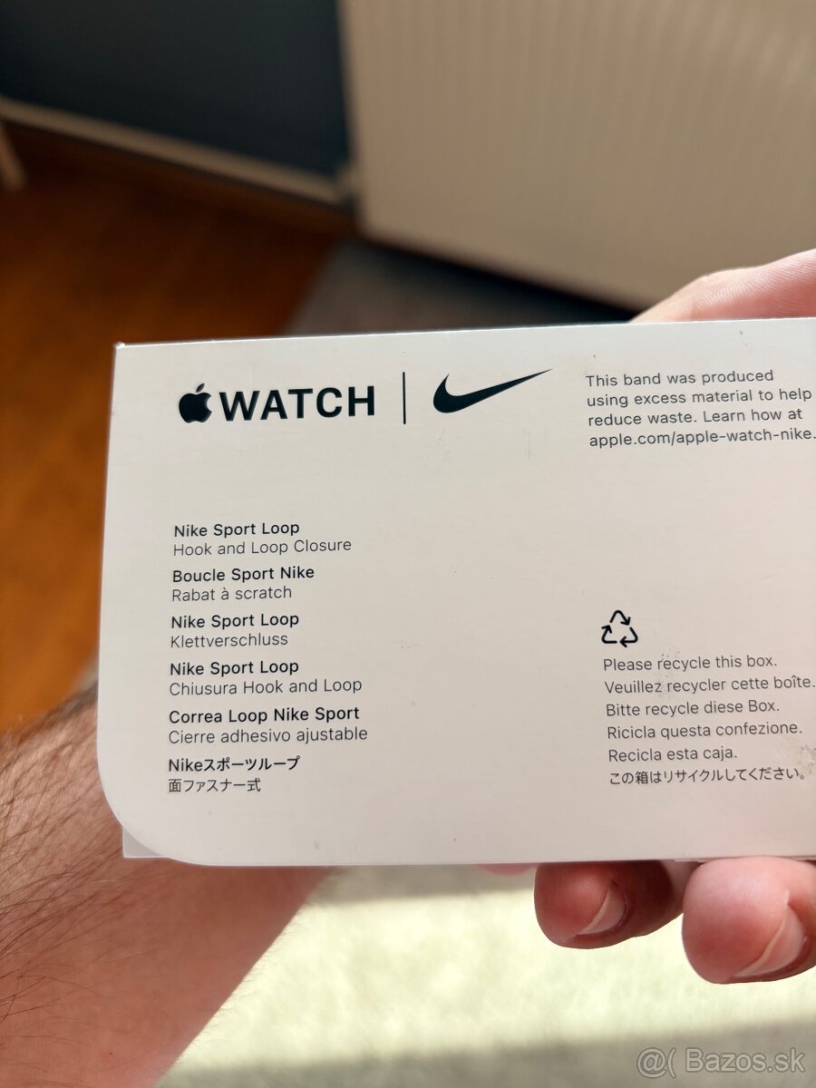 Nike Sport Loop 46mm Starlight/Pink Apple Watch - 8