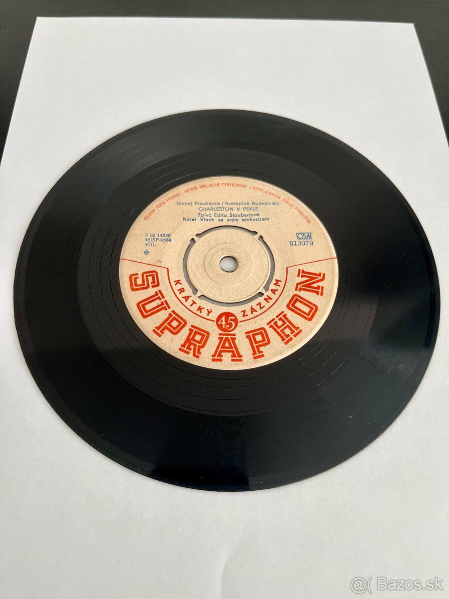 set retro vinylov (7" SP) - Supraphon, 60. roky - 8