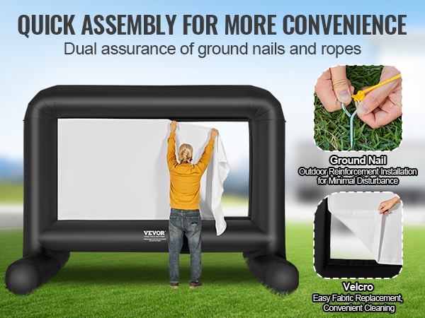 VEVOR 426cm nafukovacie plátno - 8