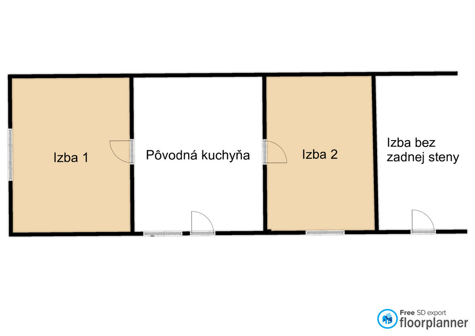 Na predaj 2 izbový sedliacky dom v Malých Kosihách len 16 k - 8