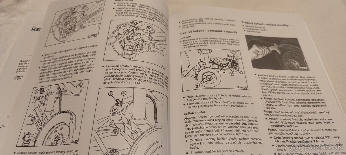 PEUGEOT 205 9/83-2/99 - příručka na opravy a údržbu - manuál - 8