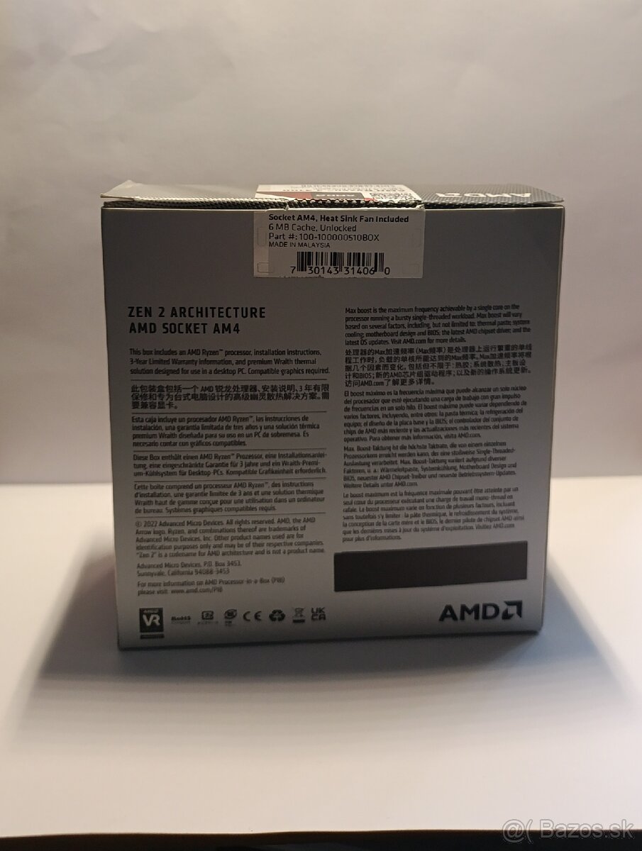 AMD Ryzen 3 4100+Stock chladič - 8
