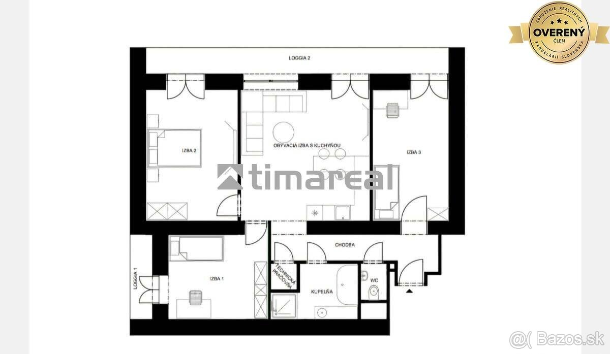 Krásny zrekonštruovaný 4i byt v príjemnej lokalite BA - 8