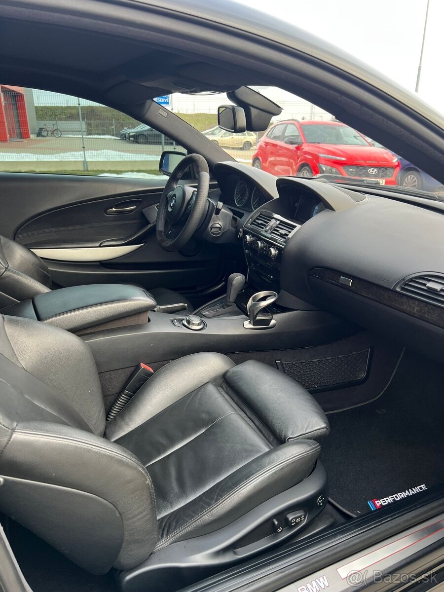BMW 650i e63 270kw M6 packet Max výbava All Black - 8