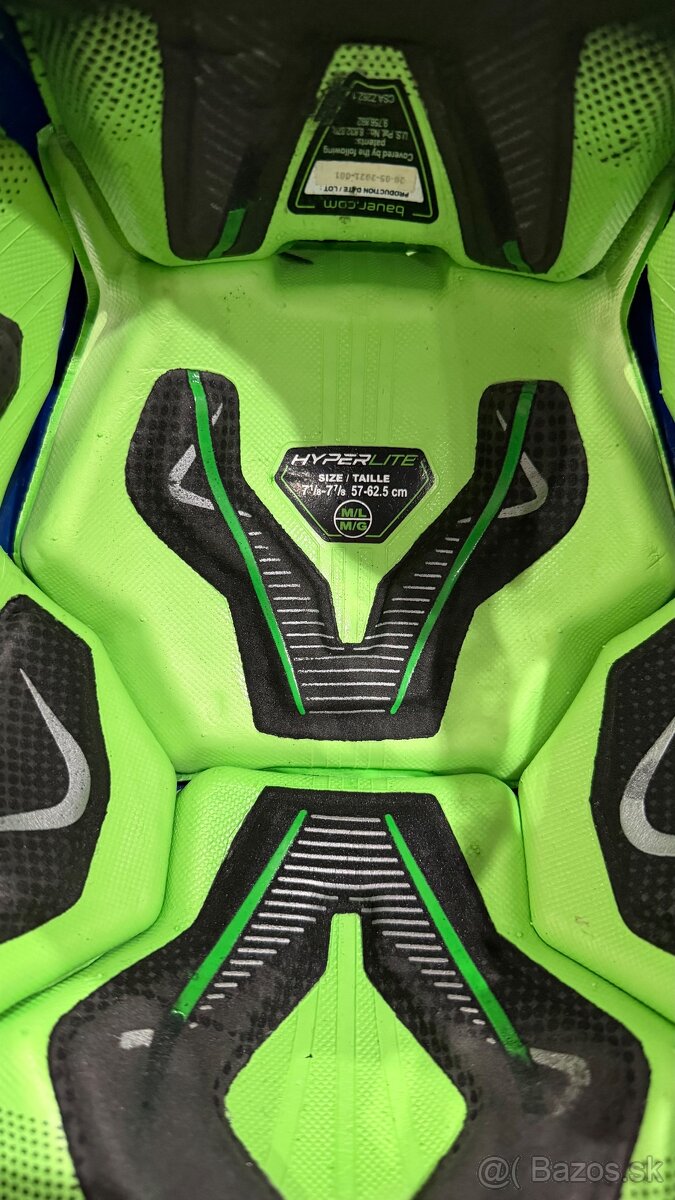 ✅ HOKEJOVÁ PROFI PRILBA - BAUER HYPERLITE = M - L = BLUE ✅ - 8