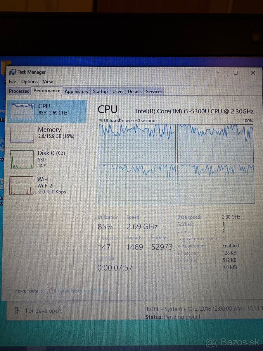 Notebook Dell Latitude E7250 - Zachovalý, v dobrom stave - 8