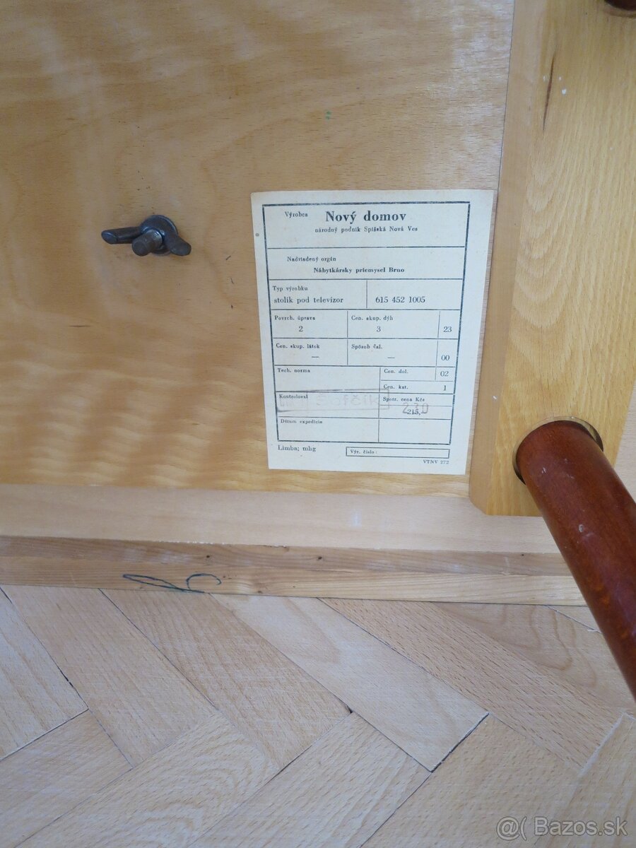 Retro otočný televízny stolík - 8