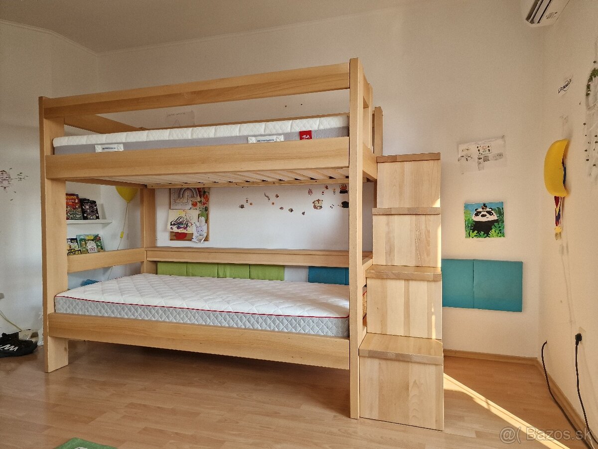 Masívna poschodová postel - 8