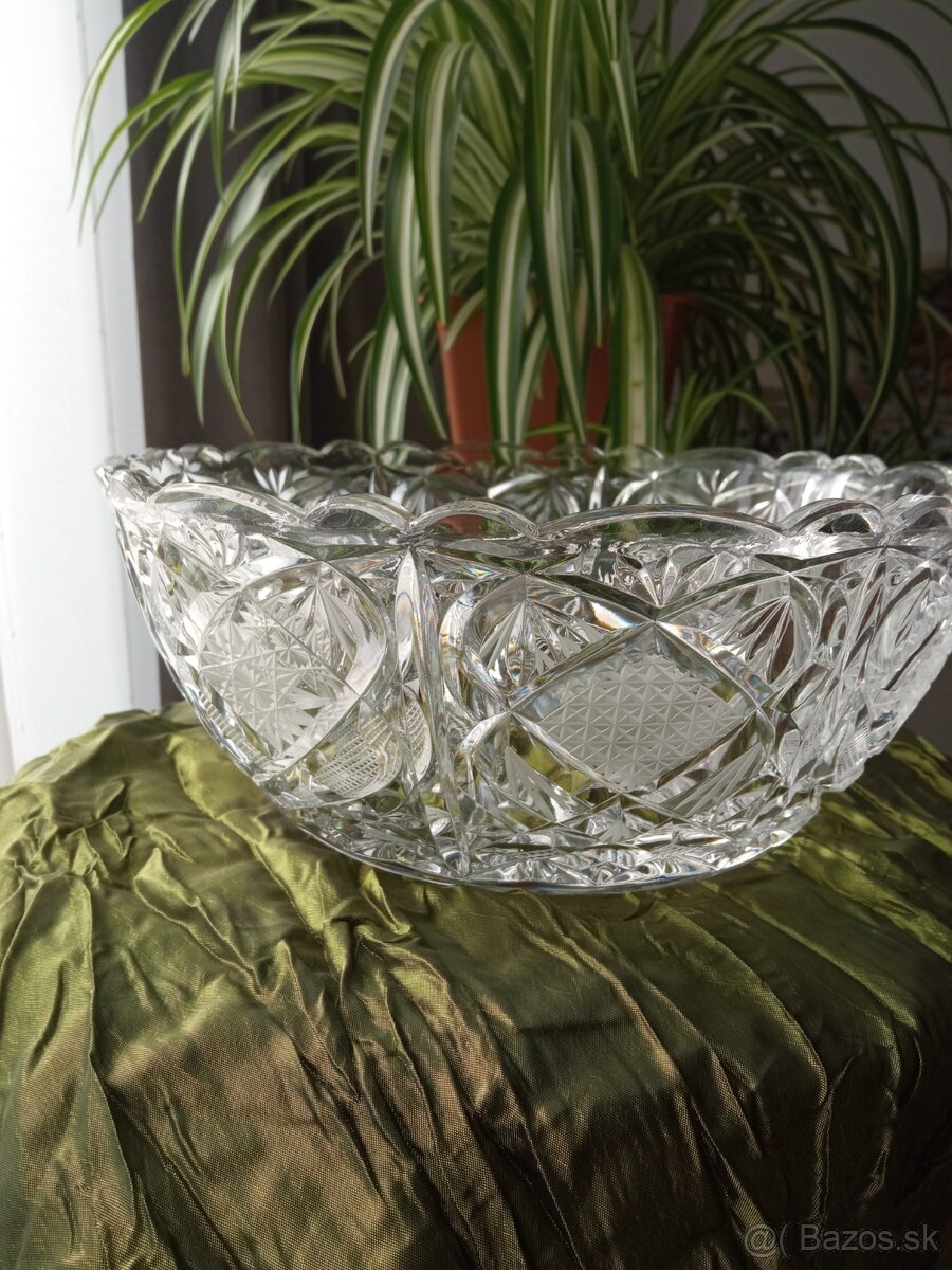 Krištáľová misa 1970, Bohemia crystal - 8