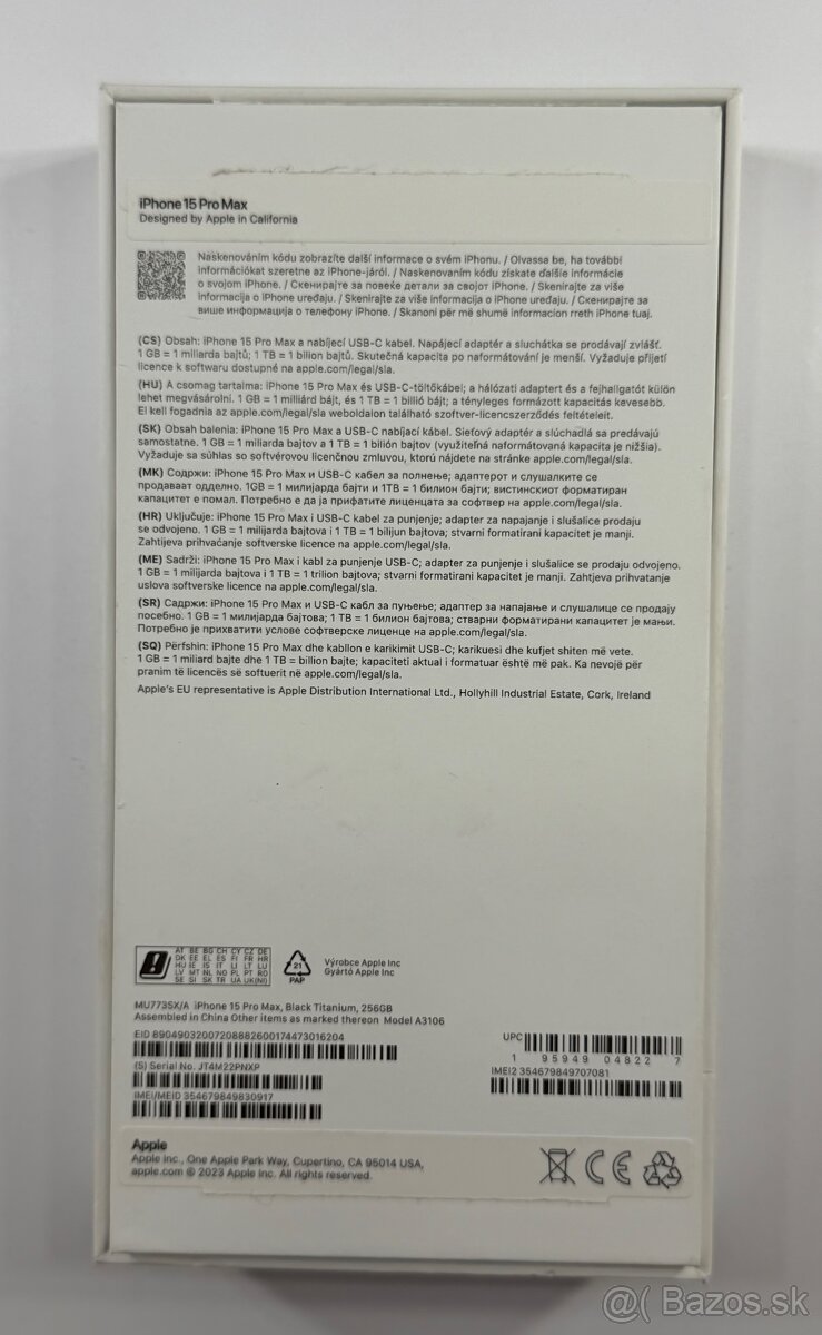 iPhone 15 Pro Max 256 GB Black Titanium - 8