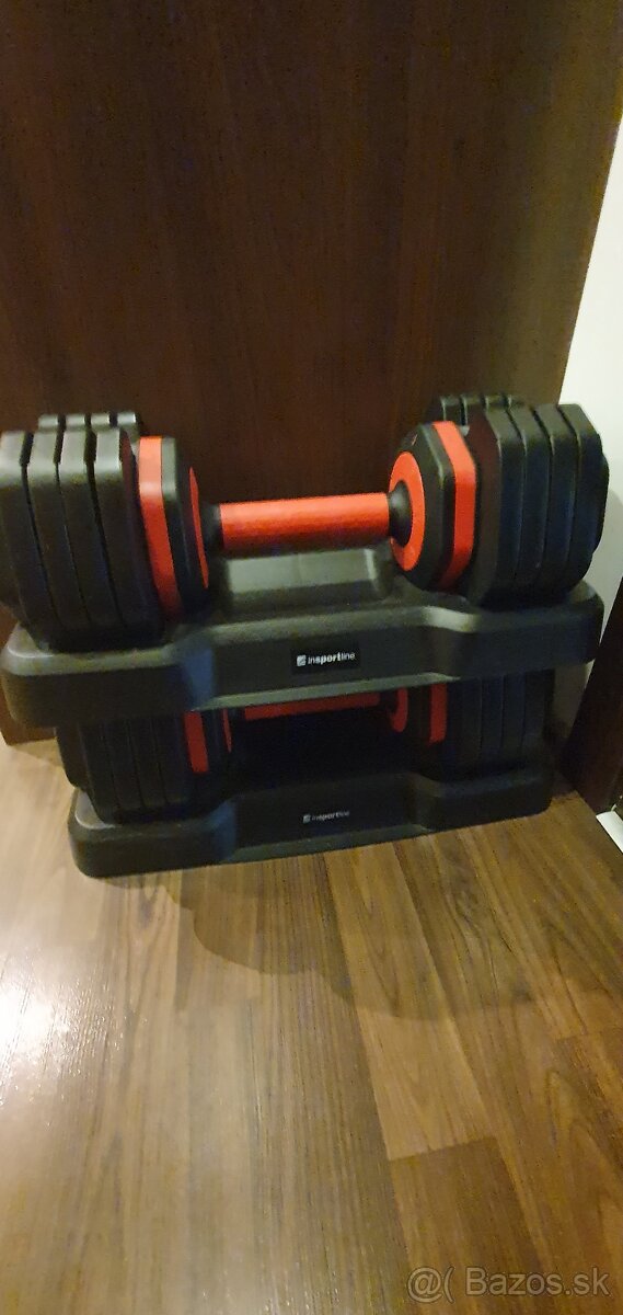 Predám 2 ks nastaviteľné jednoručky inSPORTline DurabBell. - 8