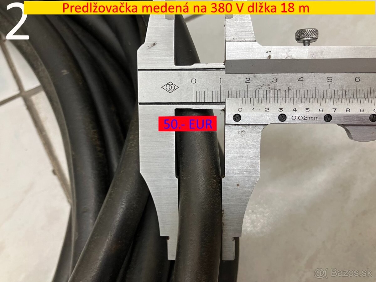 Predlžovačka medená na 380 V - 8