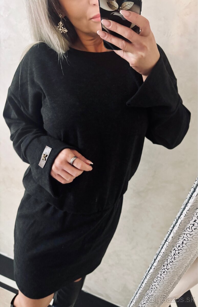 Damske pohodlne šatičky Ema black - 8