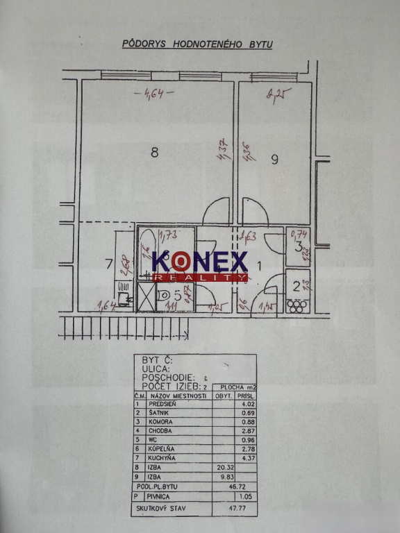 NA PREDAJ – dvojizbový byt Trebišov - 8