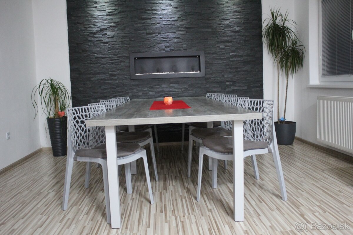 Nový jedálenský stôl pre 8-10 ľudí 300cm x 110cm - 8