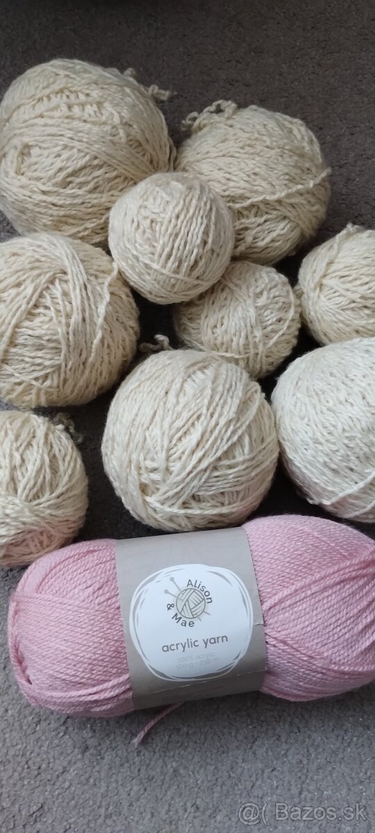Vlna na pletenie a háčkovanie rôzna 3500g - 8