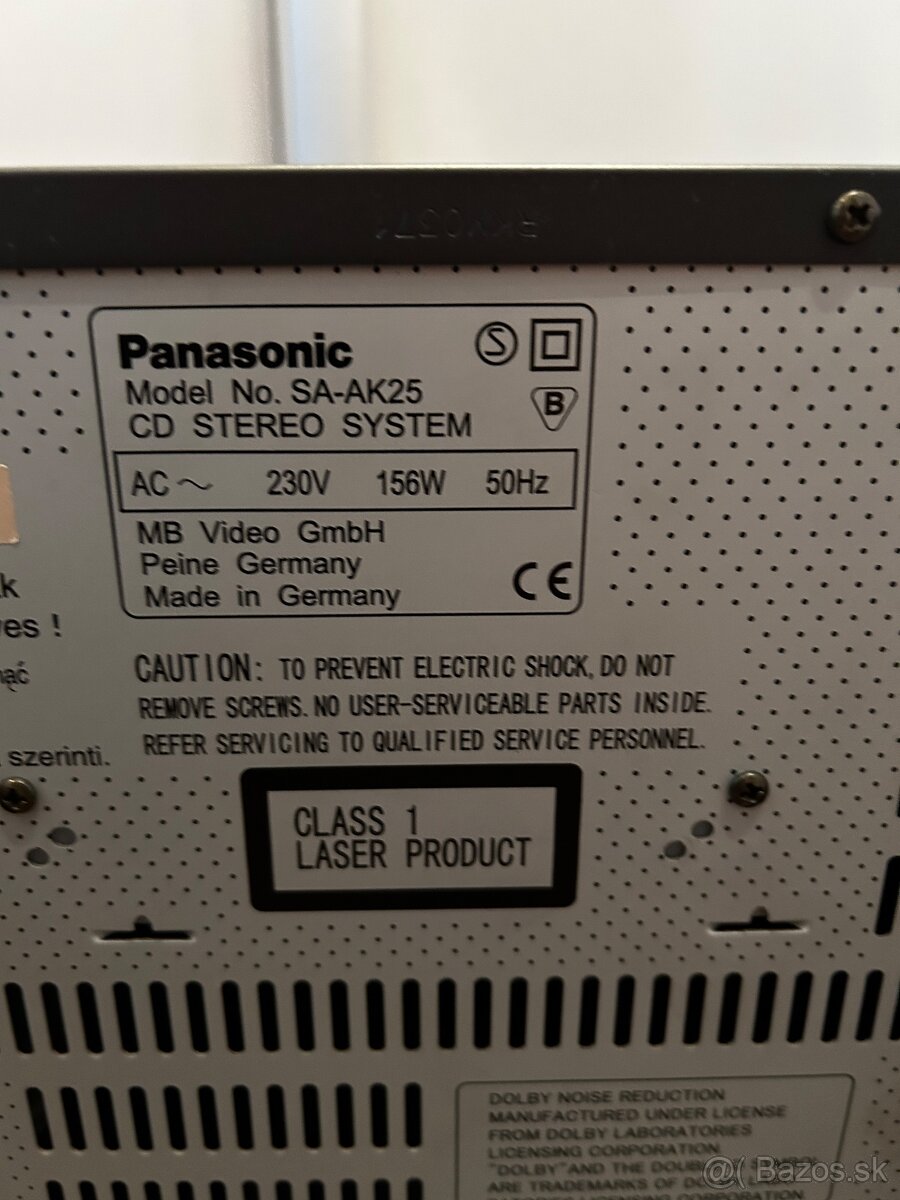 Predám hi-fi vežu PANASONIC SA-AK25 - 8