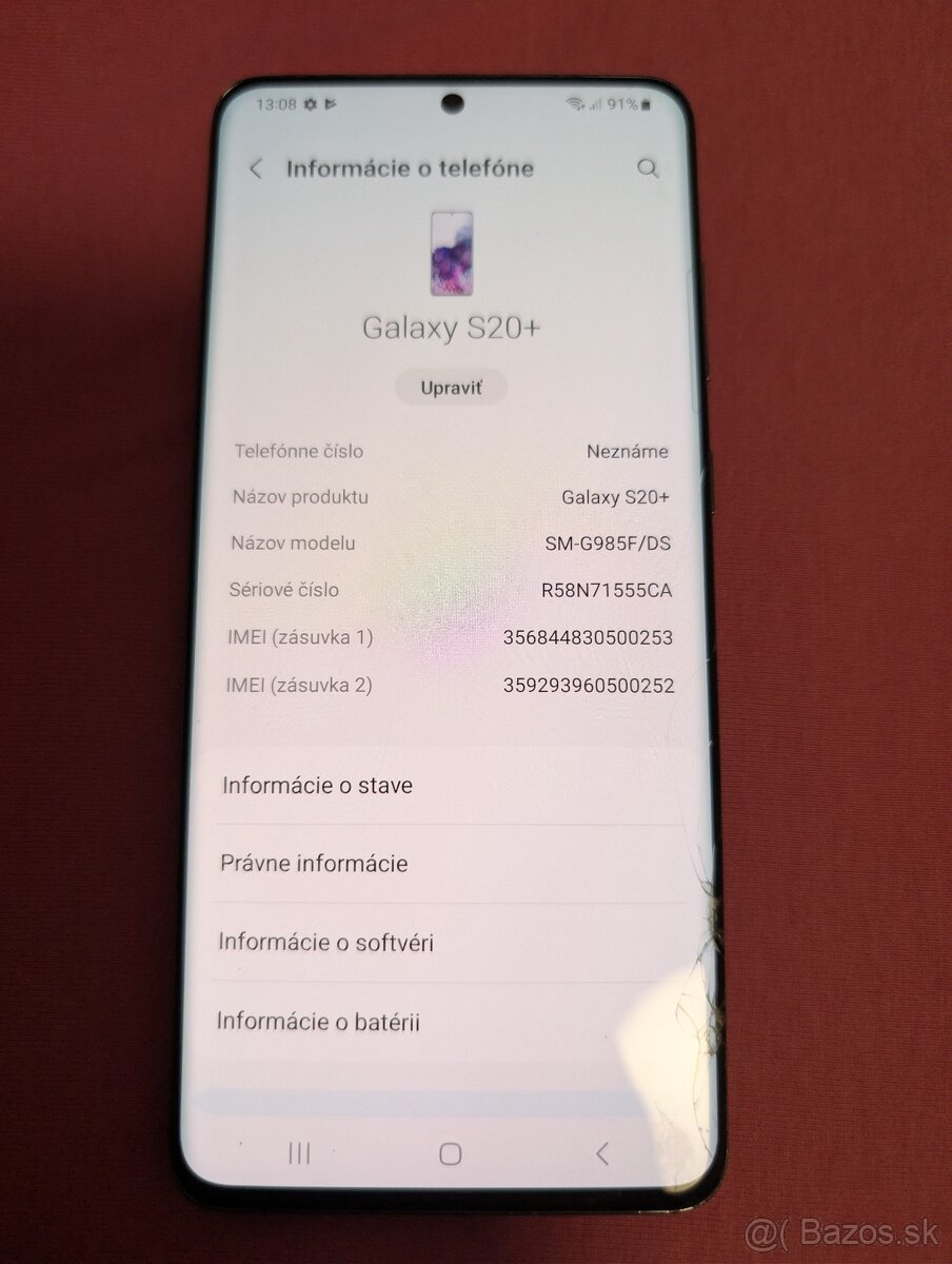 Samsung S20+ 128GB na 2 SIM karty - 8