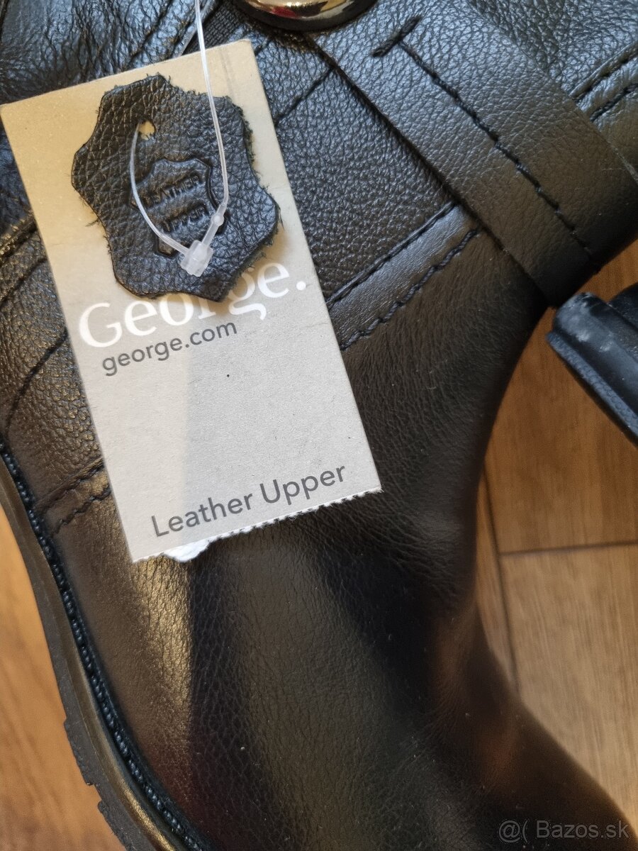 nové kožené čižmy George veľ. 36 - 8