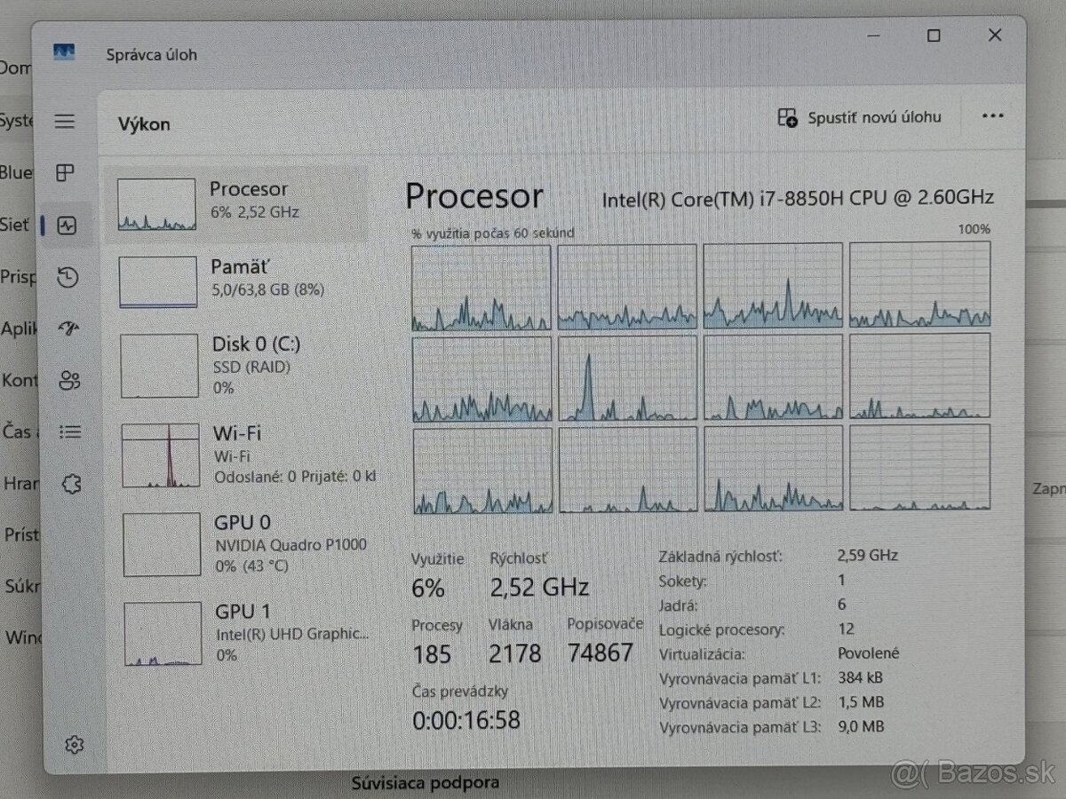 #098 - Dell 7530/i7 8850H/64GB RAM/4GB nVidia/512GB SSD - 8