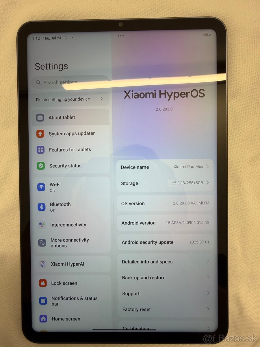 Xiaomi pad 8 8GB/256 GB - 8