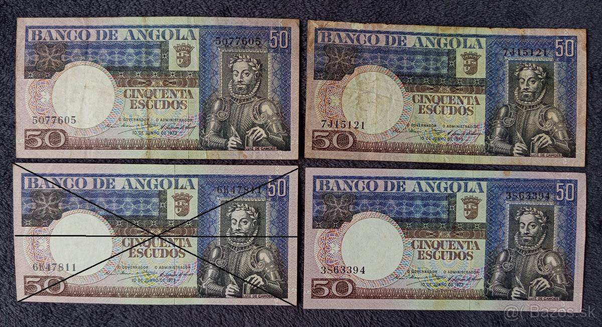 Vzácnejšie bankovky Angola - 8