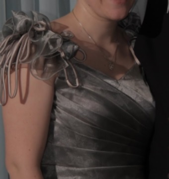 Strieborné spoločenské šaty - 8