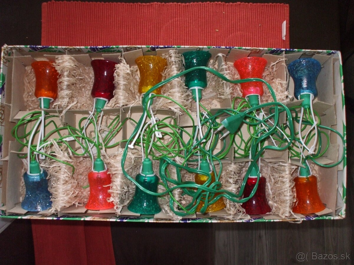 Predam Retro vianočne osvetlenie Zvončeky a Gule - 8