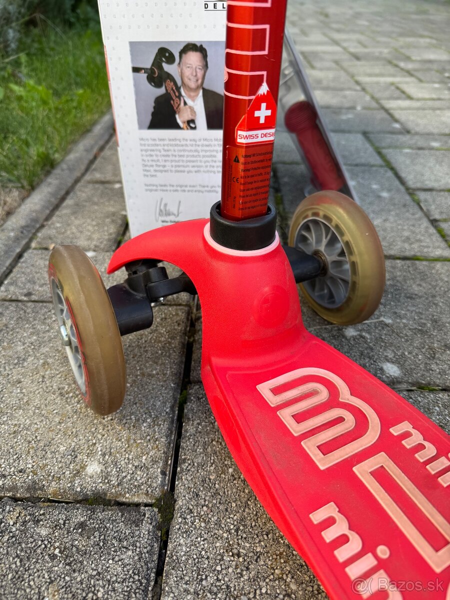 Kolobežka Mini Micro Deluxe červená, v 2r+ - 8