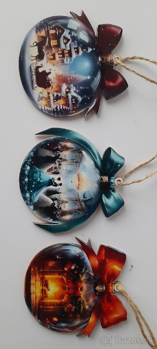 Vianočné drevené ozdoby - 8