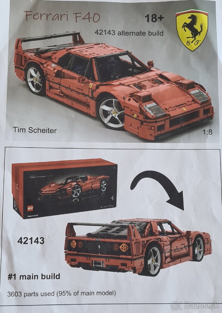 Non Lego F40 zo setu 42143 - 8