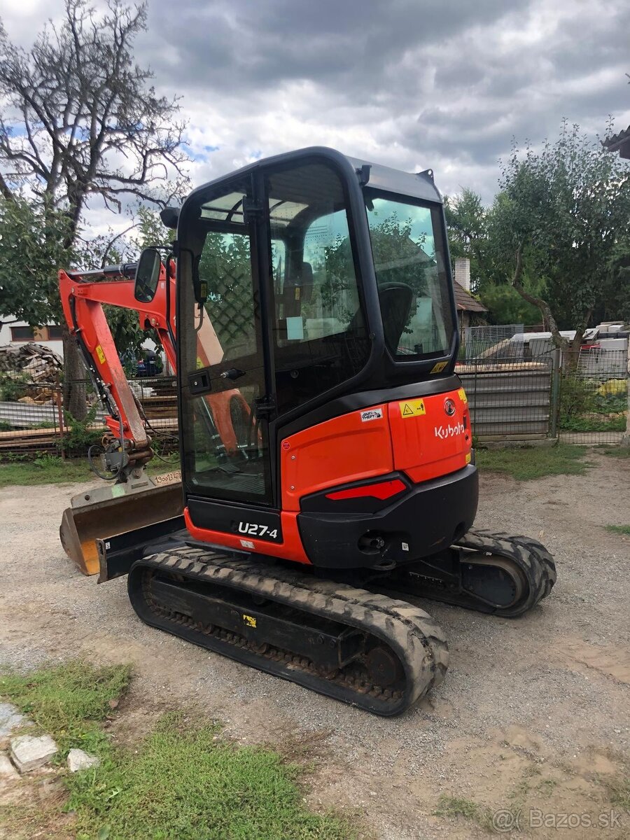 Pásový bagr Kubota U27 - 4 - 8