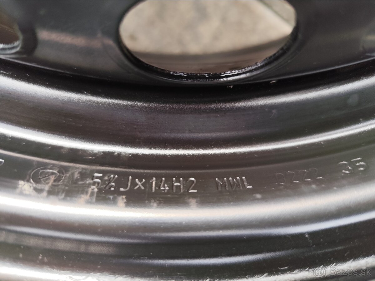 4x98 r14 plechové disky Fiat 500, Panda, Punto, Doblo - 8