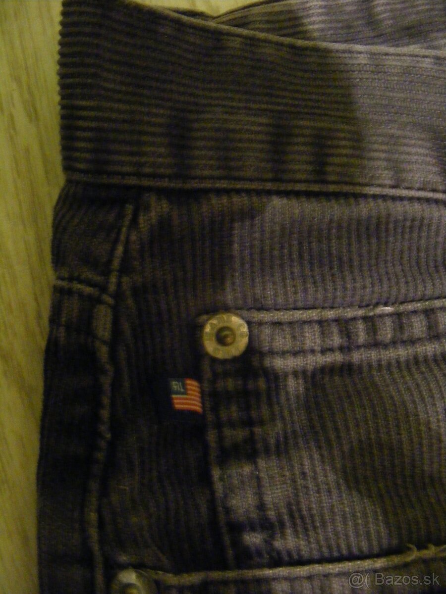 Pánske kordové džínsy Hilfiger a Ralph Lauren - 8