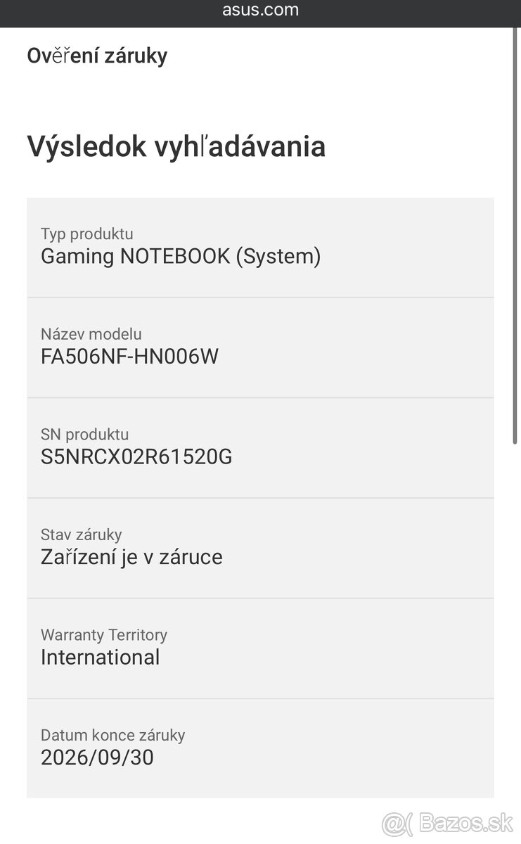 Asus TUF Gaming A15 v záruke - 8