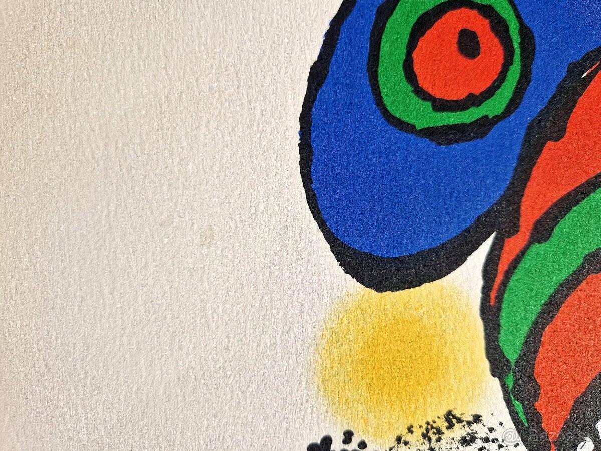 JOAN MIRO - Zľava (Litografia) (Bez rámu), Abstraktný surre - 8