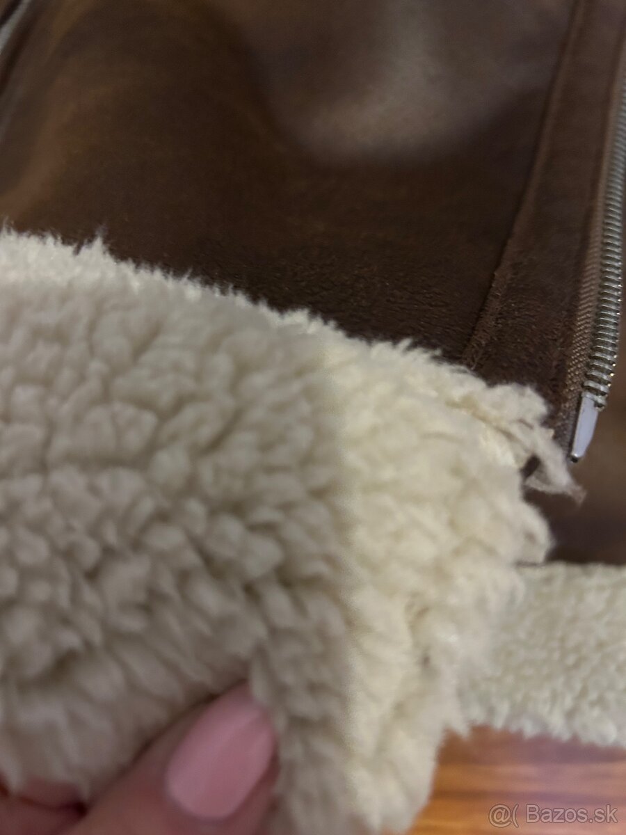 Kozuch zateplená kožená bunda - 8