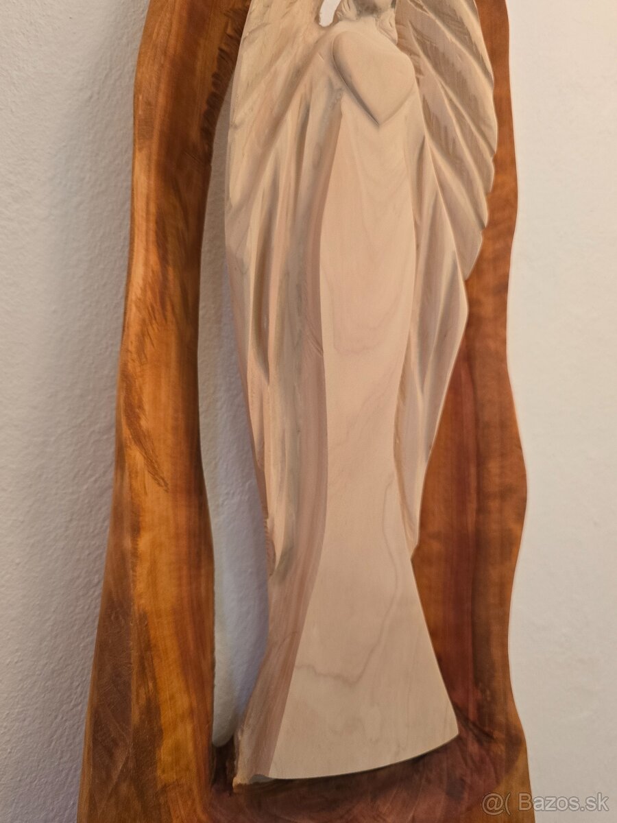 Drevená socha anjela - 8