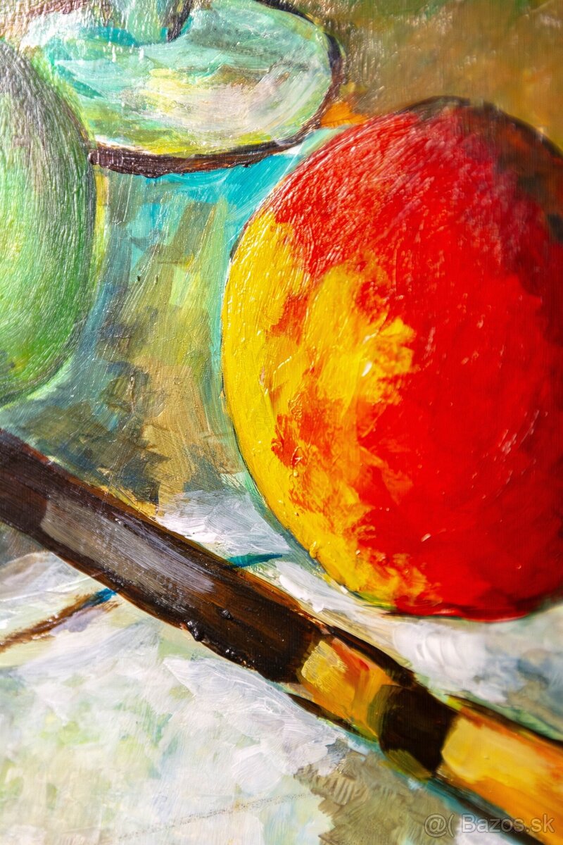 Expresívne zátišie, sign.Payer, 740 × 660 mm - 8