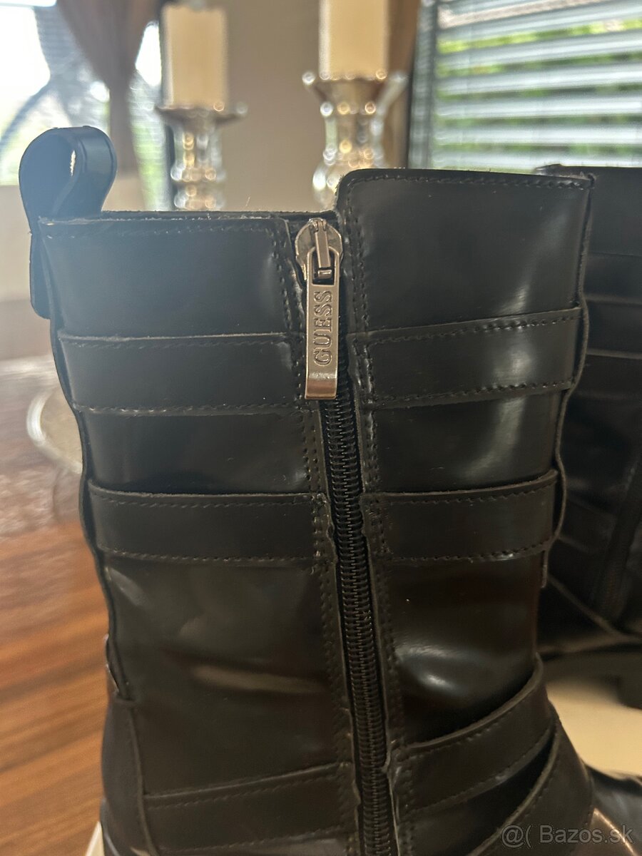 GUESS kožené čižmy - 8