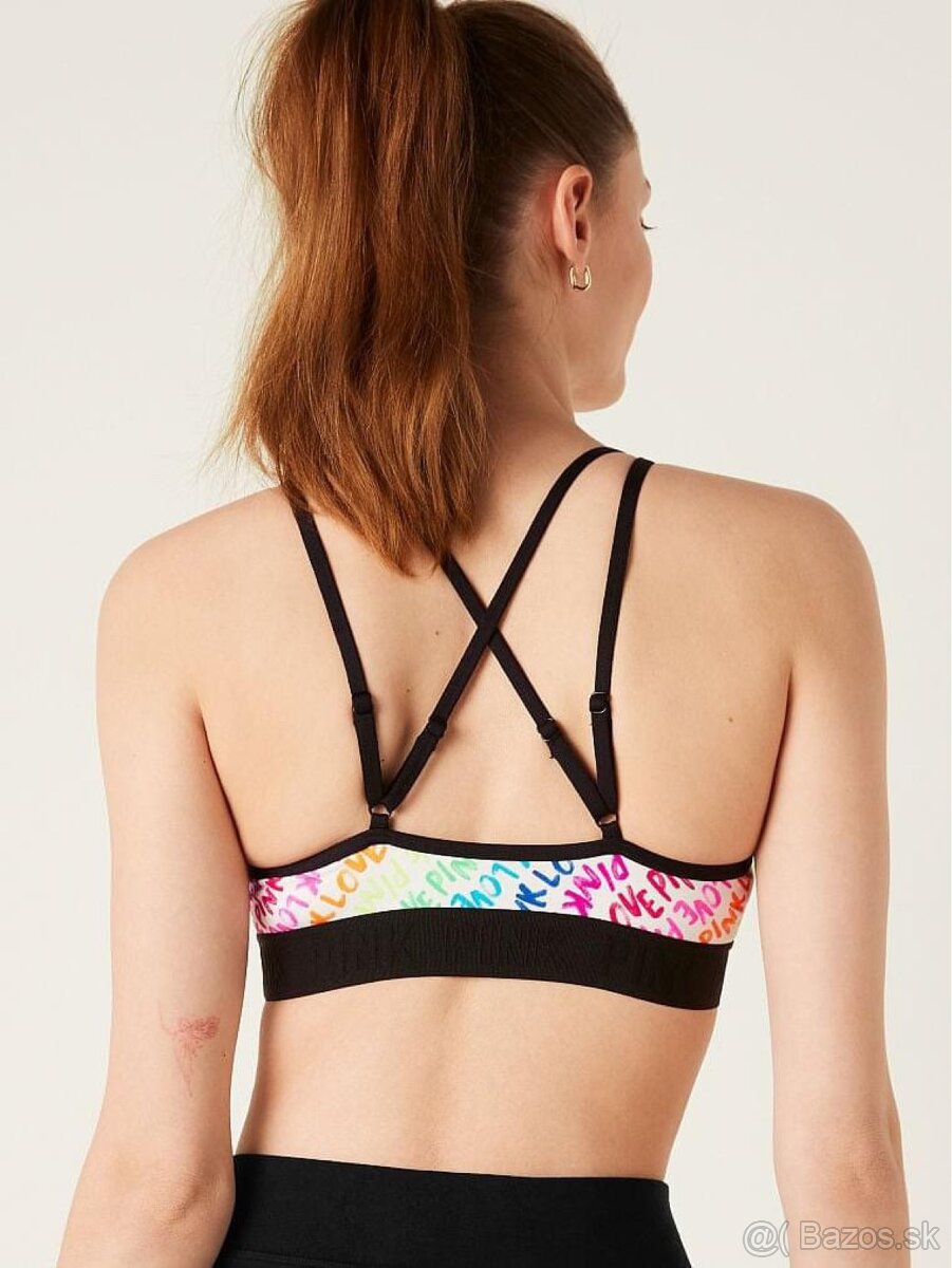 Victoria’s Secret Pink duhova farebna športova podprsenka - 8
