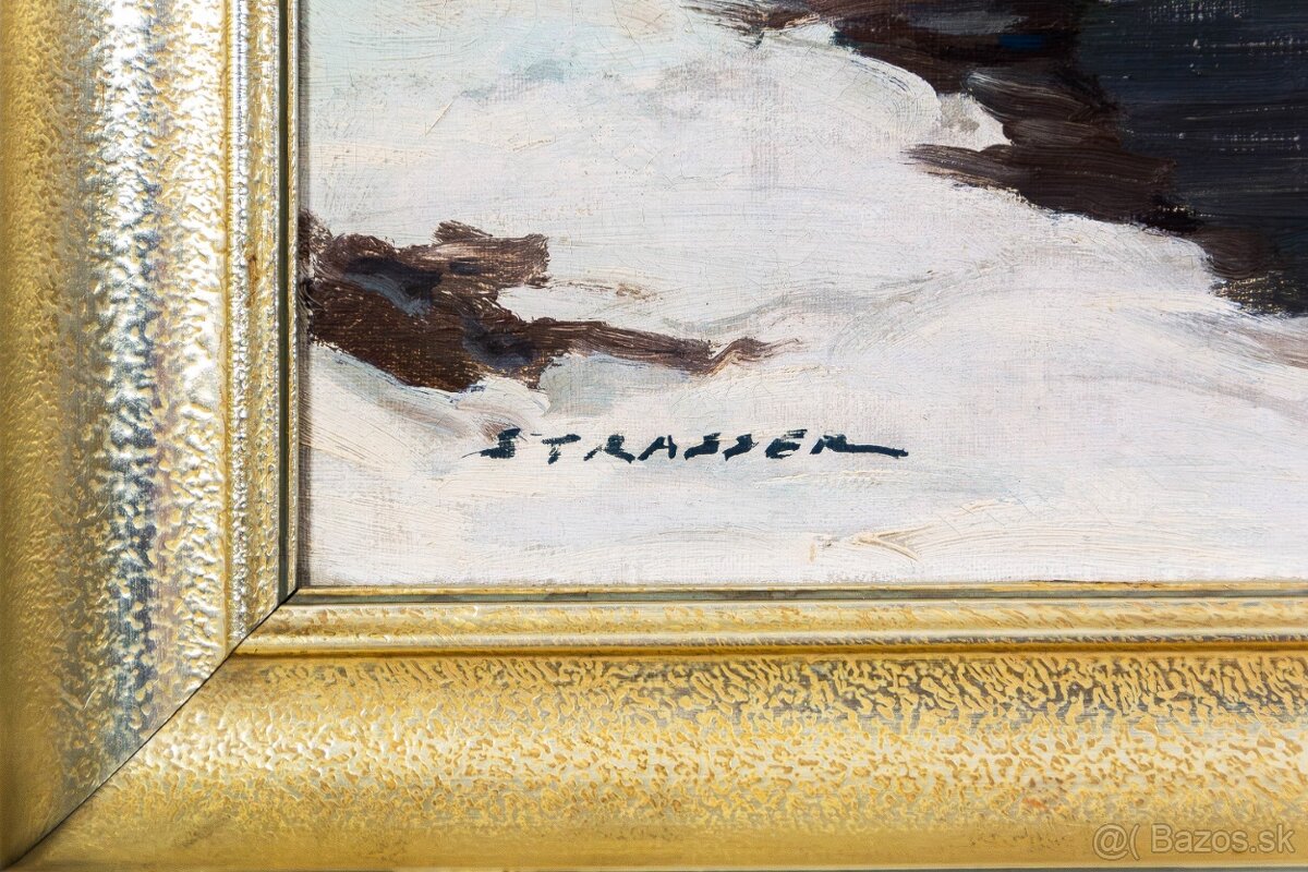 Zimné hory, sign.Strasser, 900 × 700 mm - 8