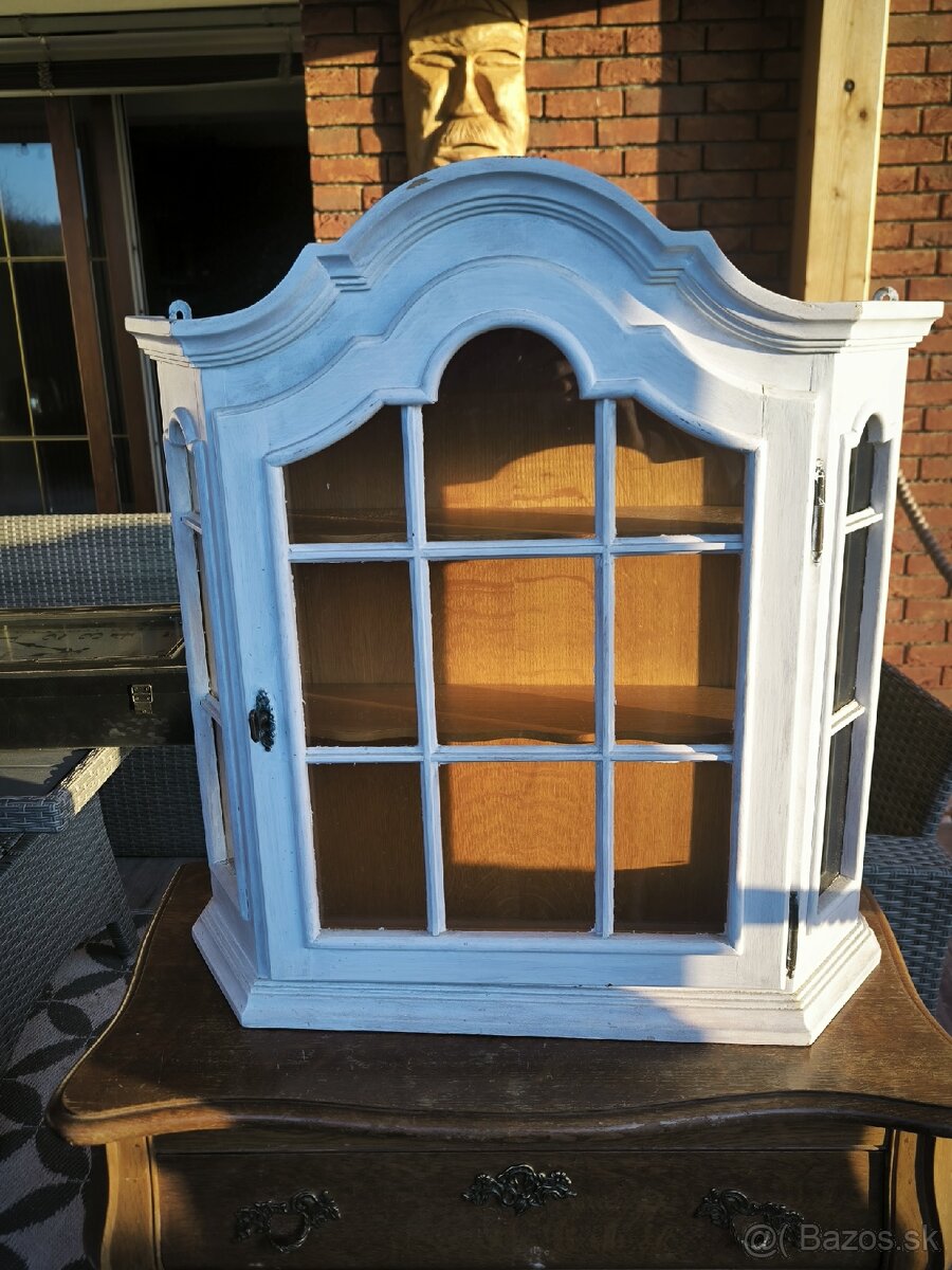 Nástenné vitríny v rustikálnom štýle – 2 ks - 8