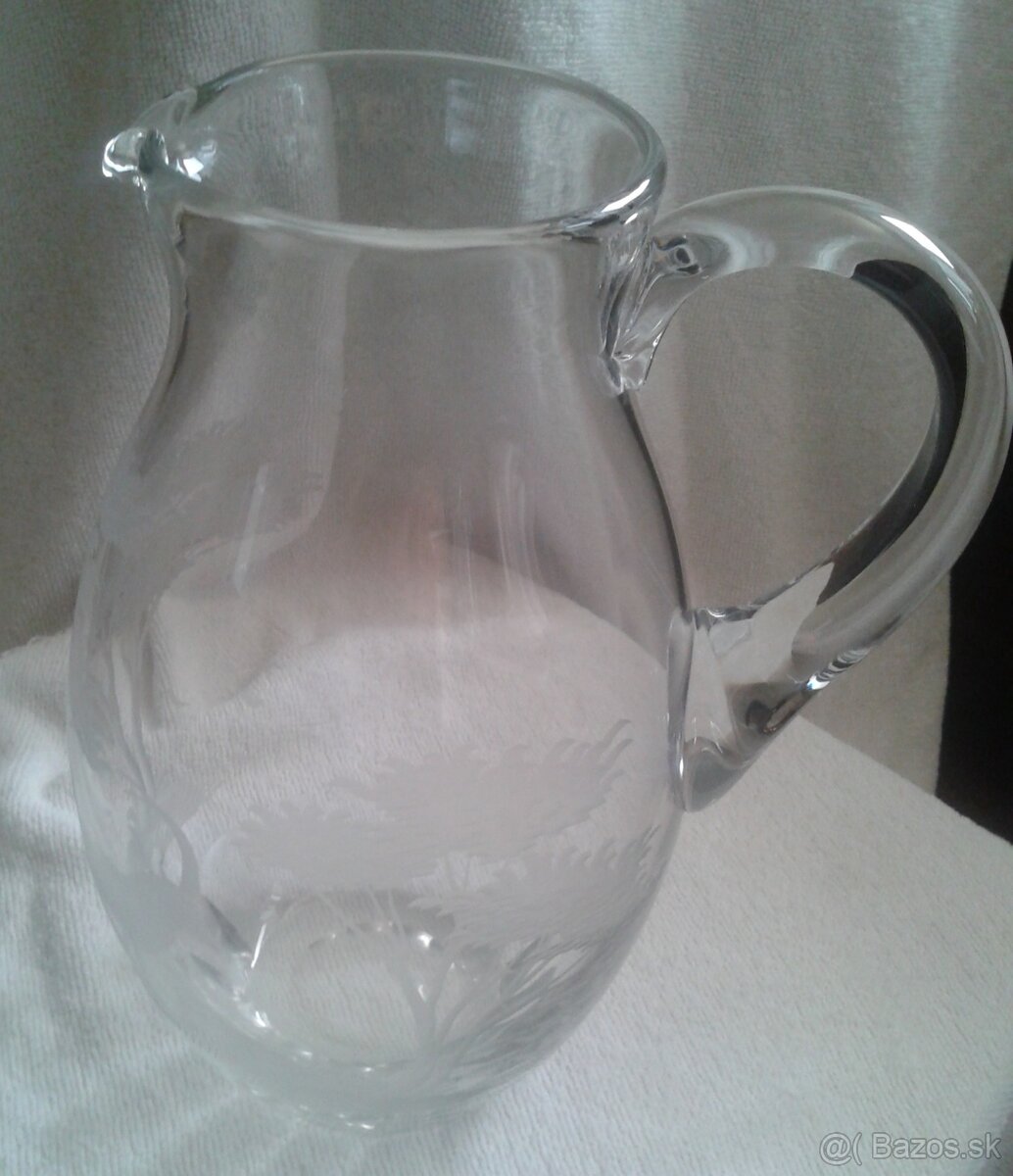 Džbán a karafa fľaša sklo, poľovník - 8
