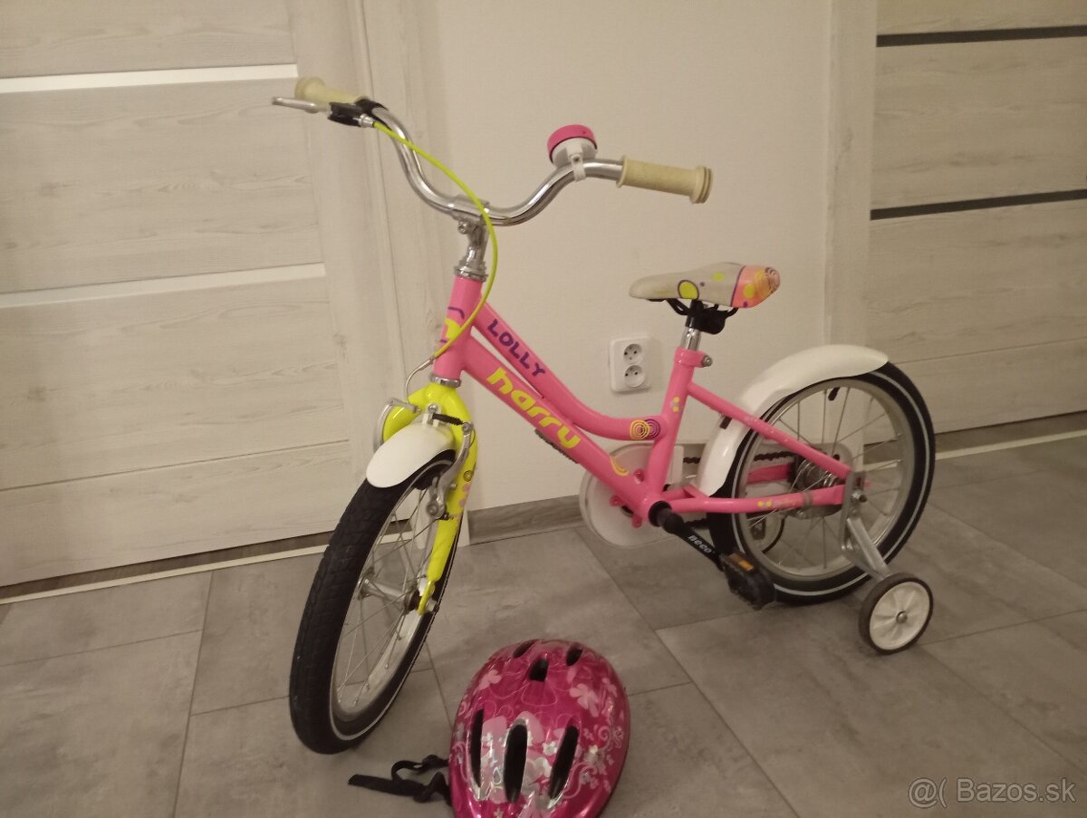 Dievčenský bicykel 16 Ružový Harry Lolly - 8
